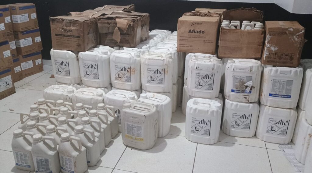 Defensivos roubados em dezembro de 2024 divulgação pcto
