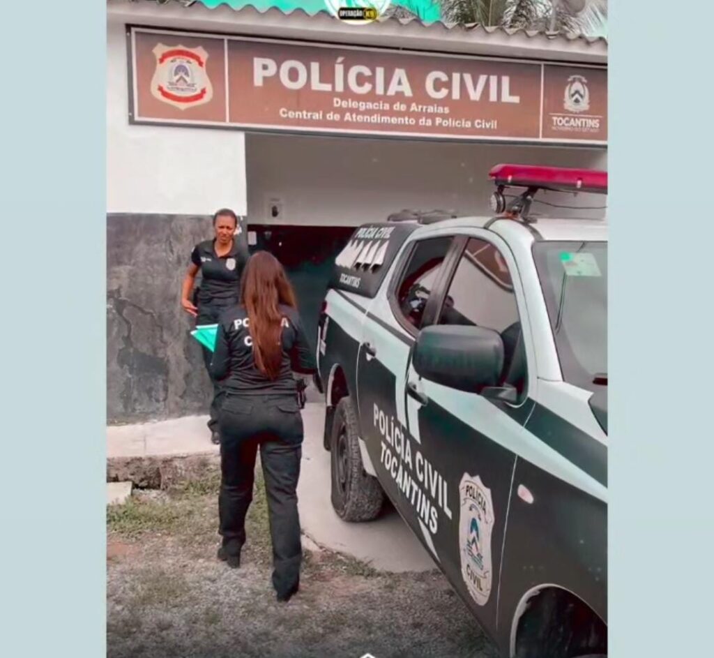 Todos os materiais apreendidos, bem como os indivíduos detidos, foram encaminhados para a 15ª central de atendimento da polícia civil em arraias