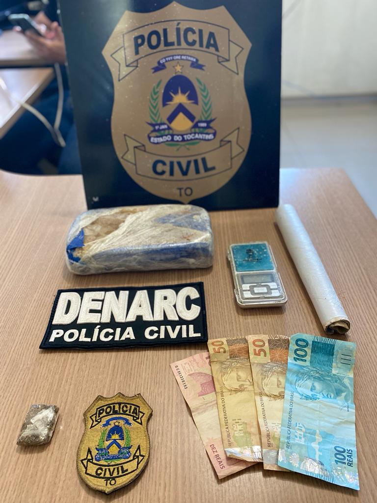 Drogas apreendidas com casal do tráfico preso pela polícia civil em araguaína divulgação pcto