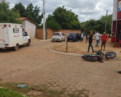 Acidente em que suspeito se envolveu em sampaio