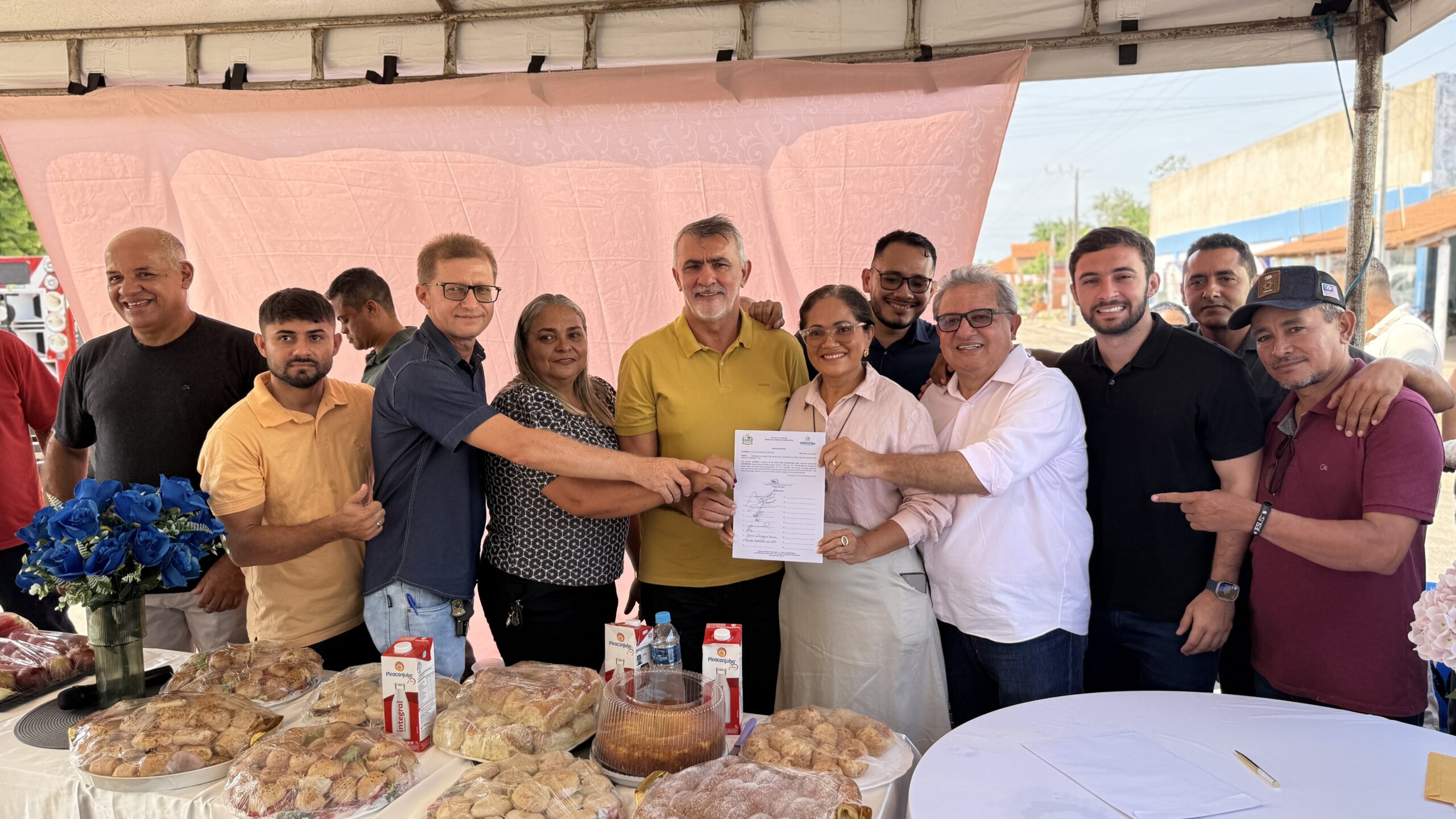 Ordem de serviço canteiro central esperantina foto amanda germiniani